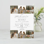 Klassieke fototrouwdag kaart (Staand voorkant)