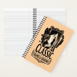 Klassieke Frames & Schaduwen Vintage Noir Cinema S Notitieboek