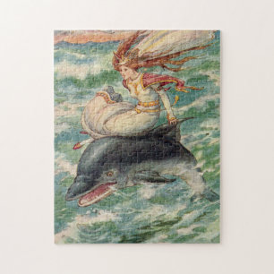 Klassieke Frank C. Pape Zeemeermin Kunst Legpuzzel