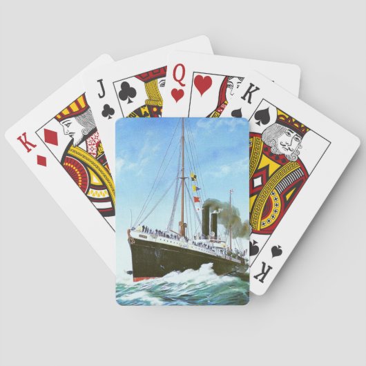 KLASSIEKE FRANSE KOOPVAARDIJSTOOMBOOT POKERKAARTEN (Achterkant)