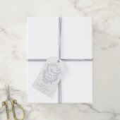 Klassieke Franse lavendel bruiloftsdank je Cadeaulabel (Met Touw)
