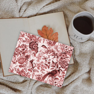 Klassieke Franse platteland Toile du Jouy Briefkaart