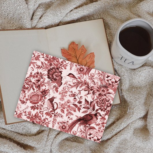 Klassieke Franse platteland Toile du Jouy Briefkaart