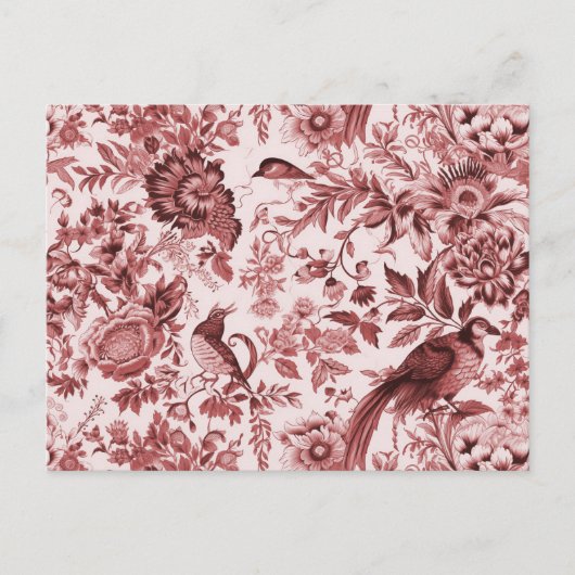 Klassieke Franse platteland Toile du Jouy Briefkaart (Voorkant)