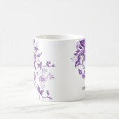 Klassieke Franse Toile bloemrijke bruidsshower adv Koffiemok (Center)