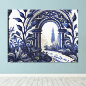 Klassieke Franse tuin Canvas Afdruk (Insitu (Houten vloer))