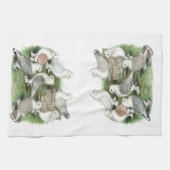 Klassieke Frill Pigeons Theedoek (Horizontaal)