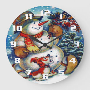 Klassieke Frosty de sneeuwman en vrienden kerst Grote Klok