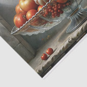 Klassieke Fruit Bowl Stilleven Decoupage Tissuepapier (Detail)