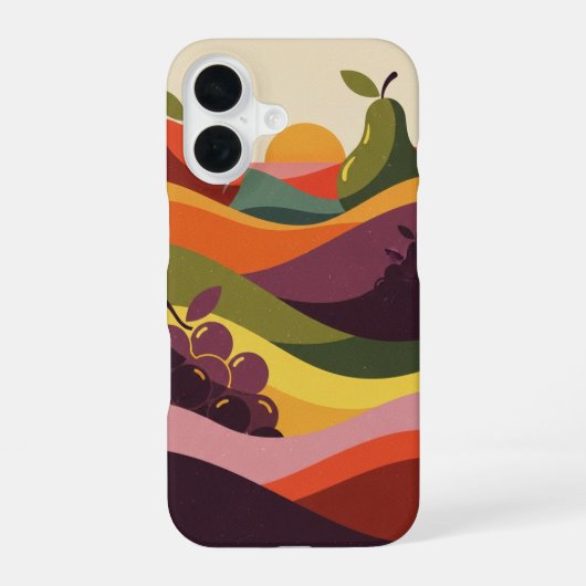 Klassieke Fruitheuvels iPhone 16 Hoesje (Achterkant)