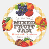 Klassieke fruitjam Label  (Voorkant)
