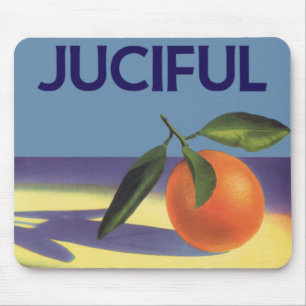 Klassieke fruitkratlabelkunst, Juciful Sinaasappel Muismat