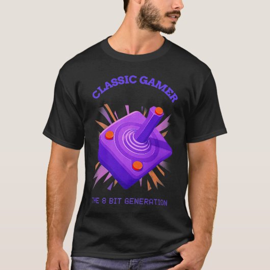 Klassieke gamer 2 t-shirt (Voorkant)
