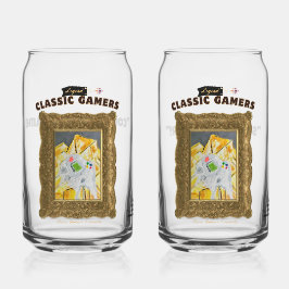 Klassieke Gamer Phat Droom Koppels Set Blikvorm Glas