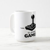 Klassieke Gamer Retro Joystick Mok (Voorkant links)