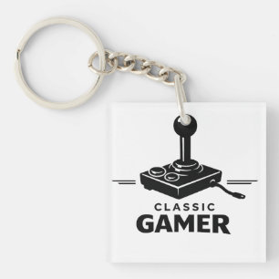 Klassieke Gamer Retro Joystick sleutelhanger