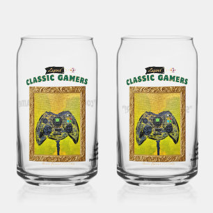 Klassieke Gamer Sick Box Couples Set Blikvorm Glas