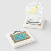 Klassieke Gamers Cool spelen Stenen Onderzetter (Zijkant)