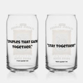 Klassieke Gamers Groovy Vision Couples Set Blikvorm Glas (Achterkant)