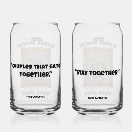 Klassieke Gamers Groovy Vision Couples Set Blikvorm Glas