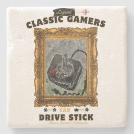 Klassieke Gamers Groovy Vision Stenen Onderzetter