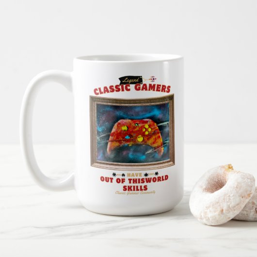 Klassieke Gamers Wicked Space Koffiemok (Met donut)