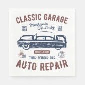 Klassieke Garage Auto Reparatie Servet (Voorkant)