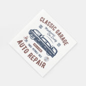 Klassieke Garage Auto Reparatie Servet (Hoek)