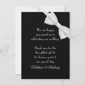 Klassieke Gatsby Deco Bruiloft Bedankt 2 (Achterkant)