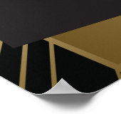 Klassieke Gatsby Deco Bruiloft Photo Booth Poster (Hoek)