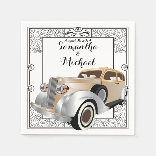 klassieke Gatsby-stijl Servetten (Voorkant)