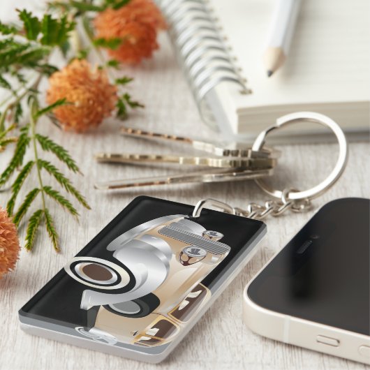 klassieke Gatsby-stijl Sleutelhanger (Voorkant Rechts)