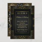 klassieke Gatsby Style Reception Kaart (Voorkant / Achterkant)