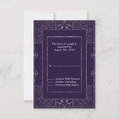 Klassieke Gatsby Style RSVP Manuela (Achterkant)