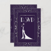 Klassieke Gatsby Style RSVP Manuela (Voorkant / Achterkant)