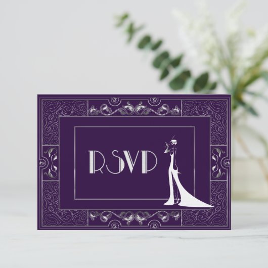  Klassieke Gatsby Style RSVP Manuela 25003a (Staand voorkant)