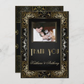  Klassieke Gatsby Style Weddenschap Hartelijk dank Kaart (Voorkant / Achterkant)