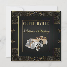  Klassieke Gatsby Style Wedding Kaart