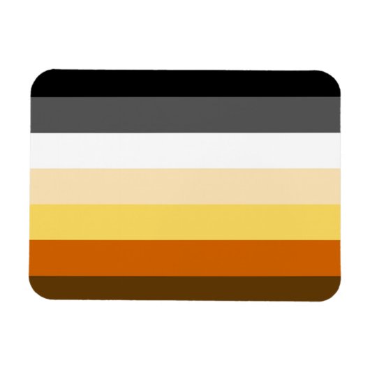 Klassieke Gay Bears Pride-vlag Magneet (Horizontaal)