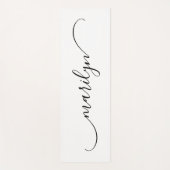 Klassieke Gebogen Swash Handtekening Naam Yogamat (Voorkant)