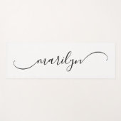 Klassieke Gebogen Swash Handtekening Naam Yogamat (Voorkant (horizontaal))