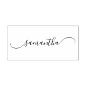 Klassieke Gebogen Swash Handtekening Rubberstempel (Afrduk)