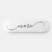 Klassieke Gebogen Swash-handtekeningnaam Persoonlijk Skateboard (Horizontaal)