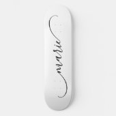 Klassieke Gebogen Swash-handtekeningnaam Persoonlijk Skateboard (Voorkant)