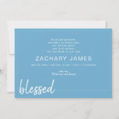 Klassieke geboorteaankondiging bedankt creditcard aankondiging (Achterkant)