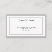 Klassieke, geborduurde oproepkaart contactkaartje (Voorkant)