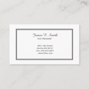 Klassieke, geborduurde oproepkaart contactkaartje