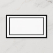 Klassieke, geborduurde oproepkaart contactkaartje (Achterkant)