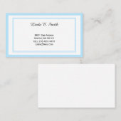 Klassieke, geborduurde oproepkaart visitekaartje (Voorkant / Achterkant)