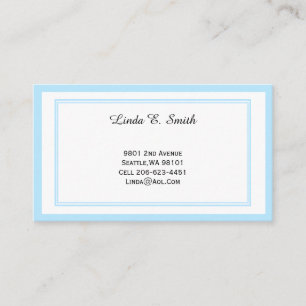 Klassieke, geborduurde oproepkaart visitekaartje